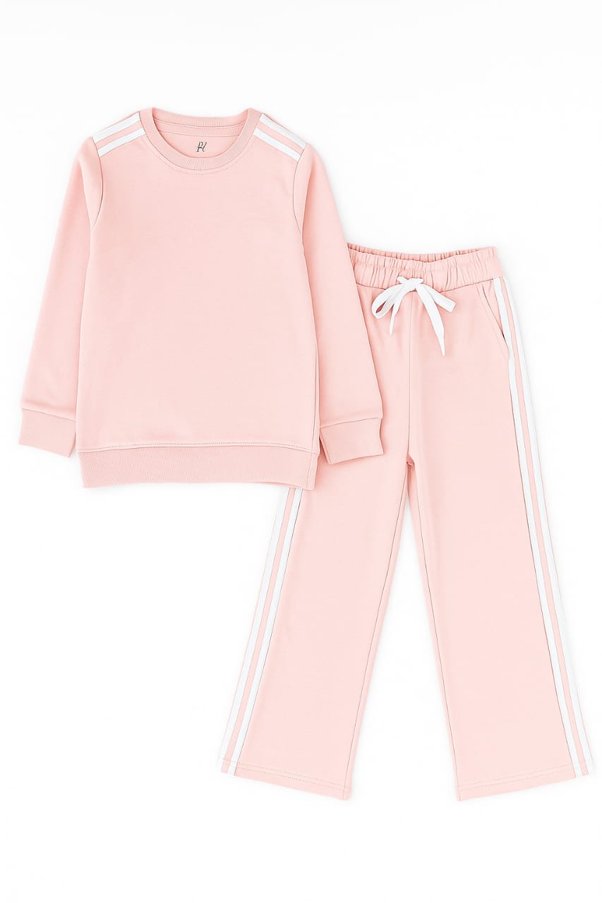 Pink Fleece co-ord Set, winter Outfit Aged 2-12 boys and girls (size chat in description )