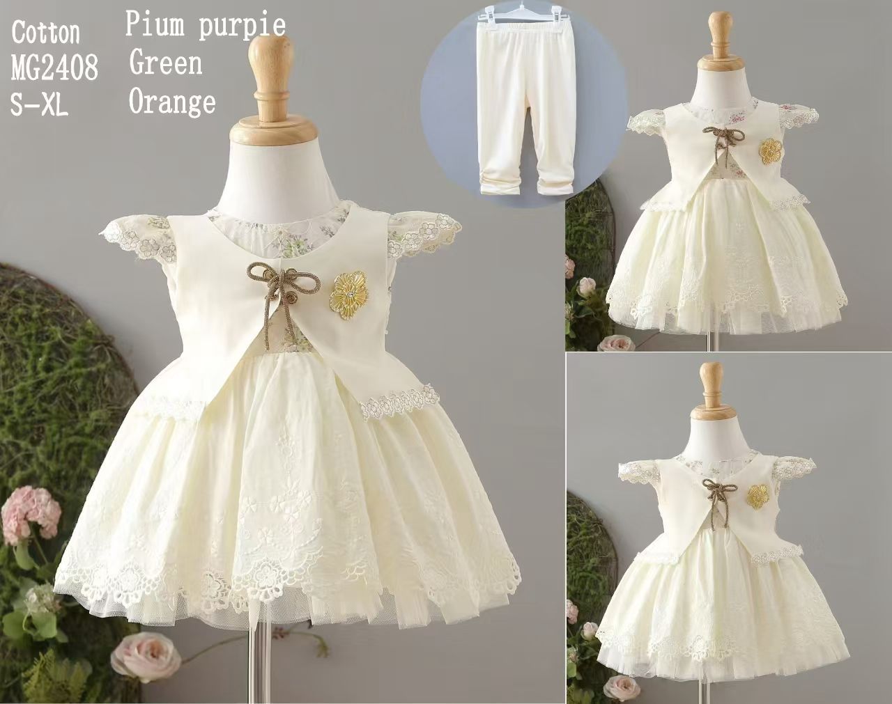Embellished Party Frock and trouser set