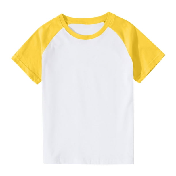 Baby Baseball Tee Toddler Boys Girls Raglan T Shirt Kids Blouse Short Sleeve