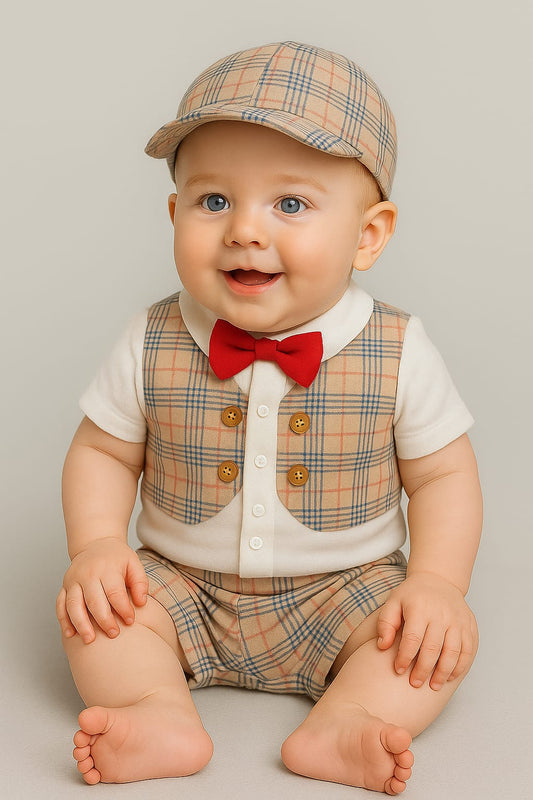Bodysuit With cap and shorts