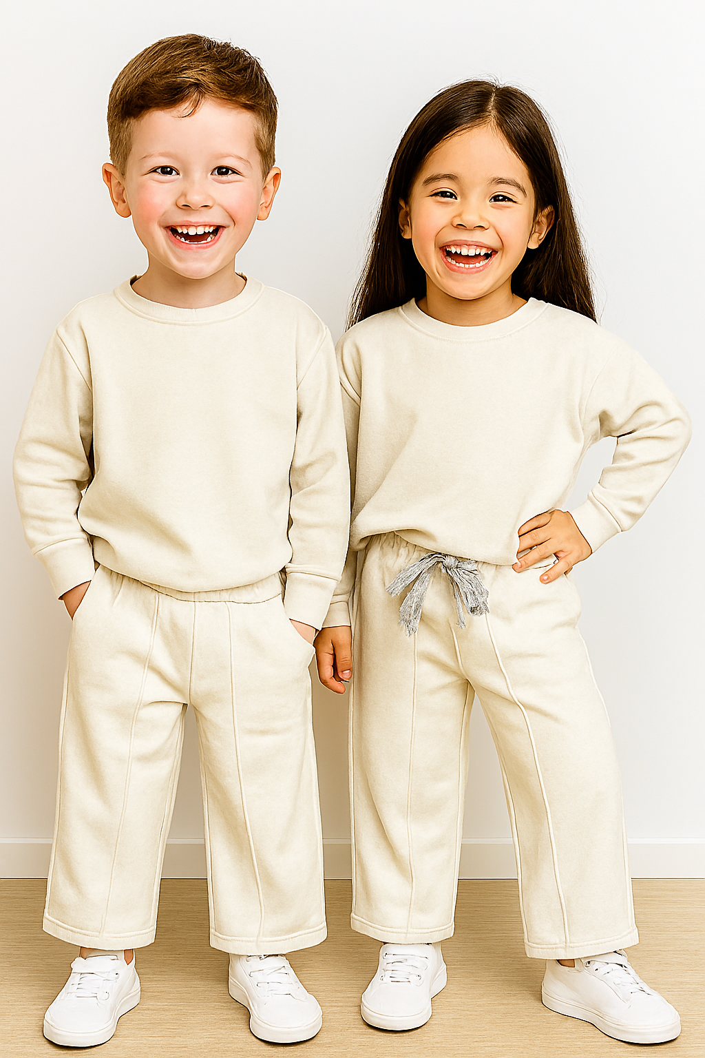 2pcs Set, Spring/Autumn Outfit for Girls Aged 2-12