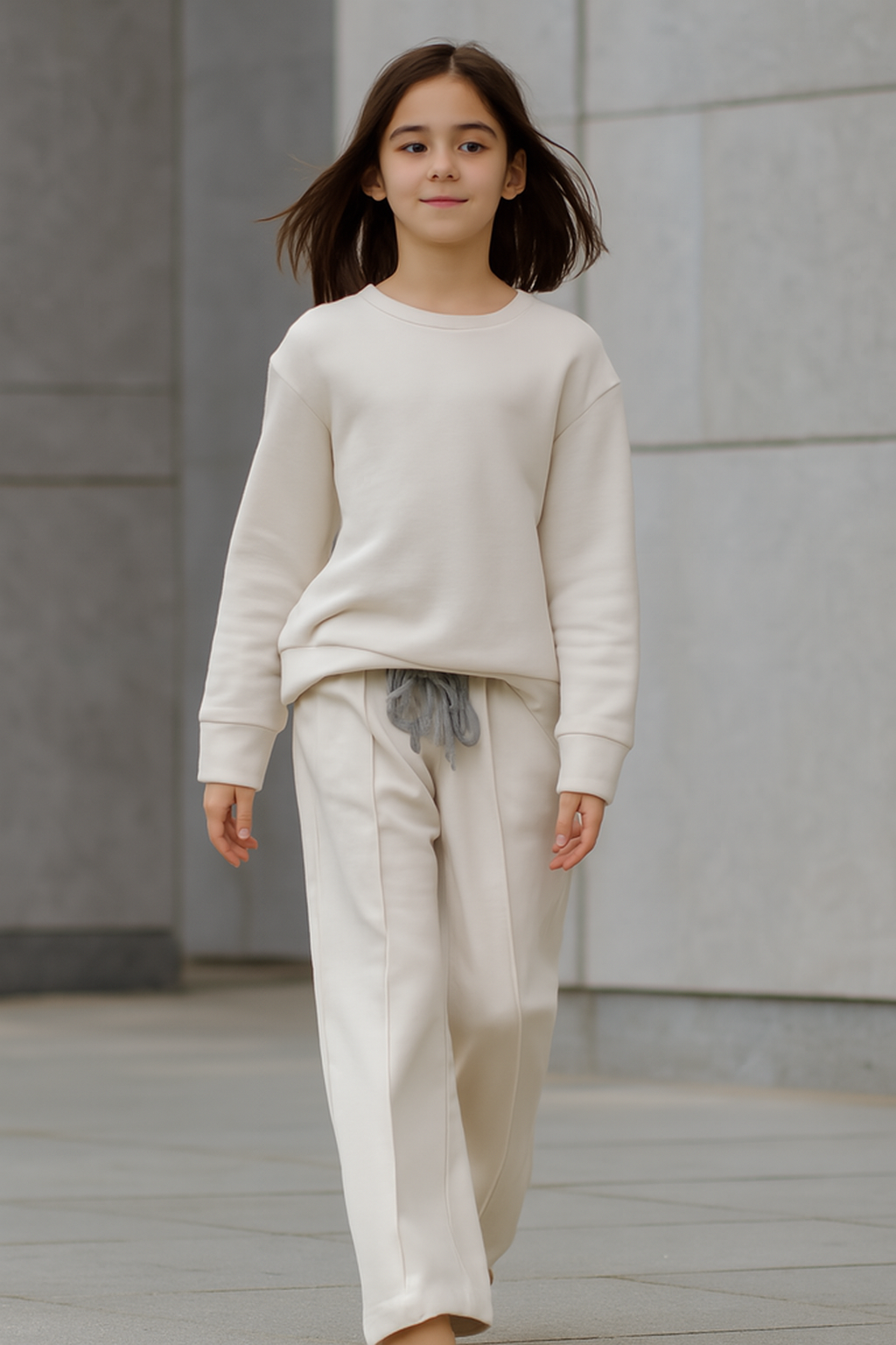 2pcs Set, Spring/Autumn Outfit for Girls Aged 2-12