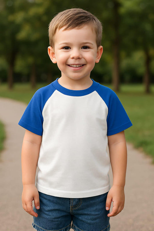 Baby Baseball Tee Toddler Boys Girls Raglan T Shirt Kids Blouse Short Sleeve