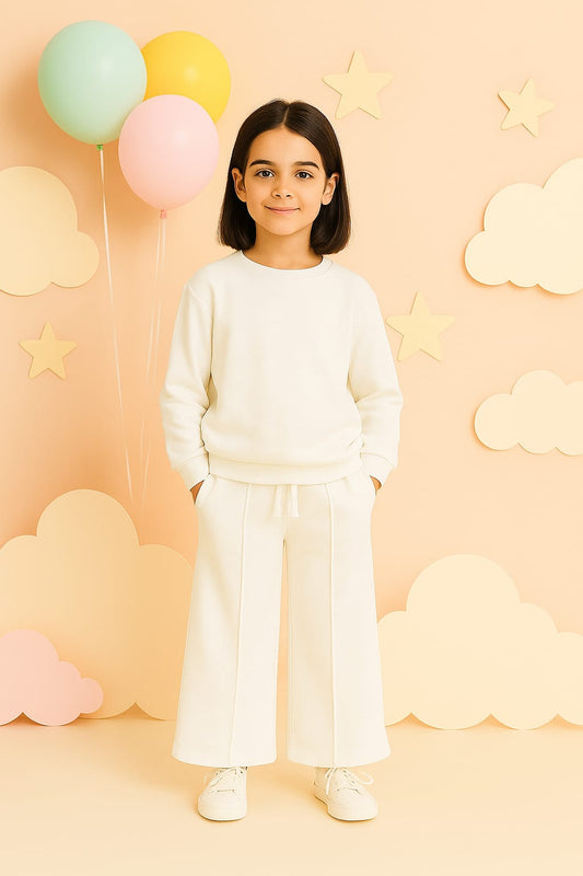 2pcs Set, Spring/Autumn Outfit for Girls Aged 2-12